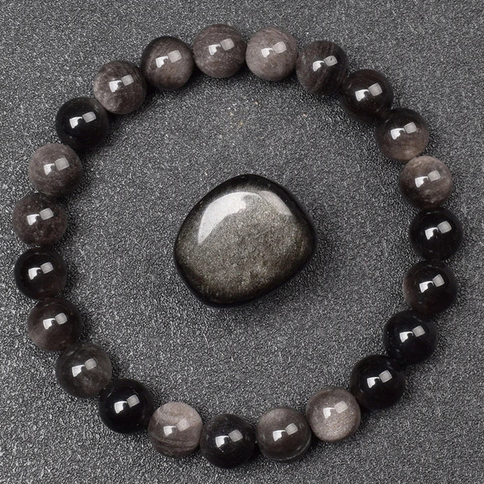 Natural Golden Obsidian Bracelet