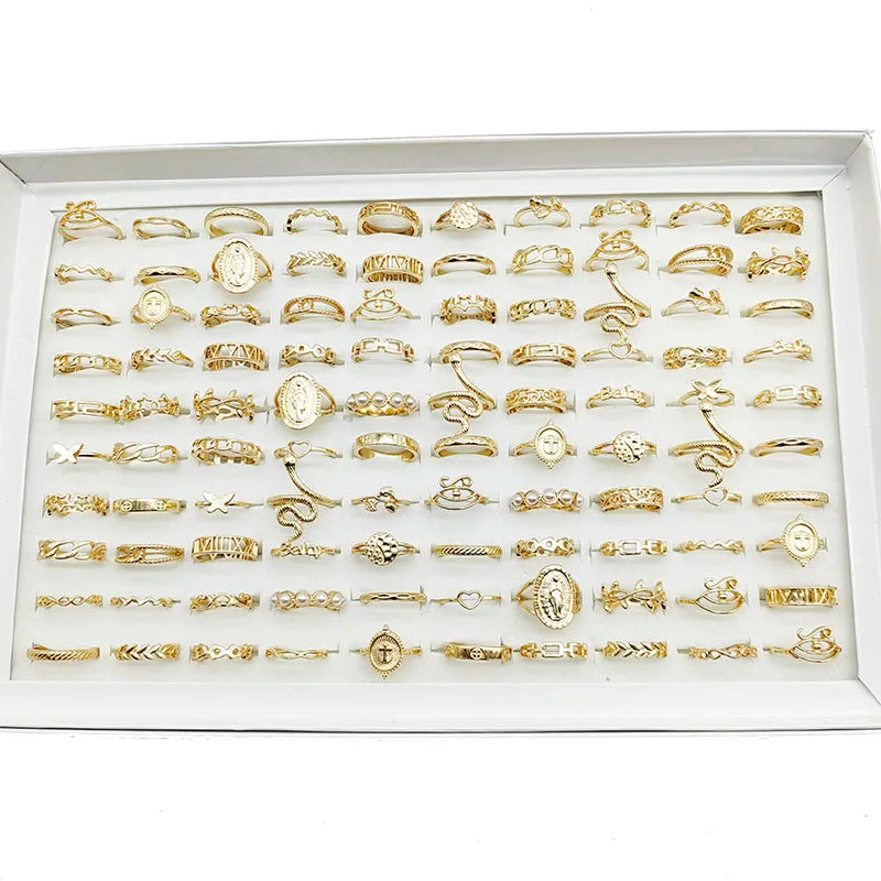 30PCS Gold Ring Set