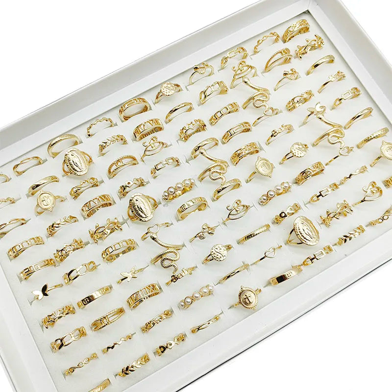 30PCS Gold Ring Set