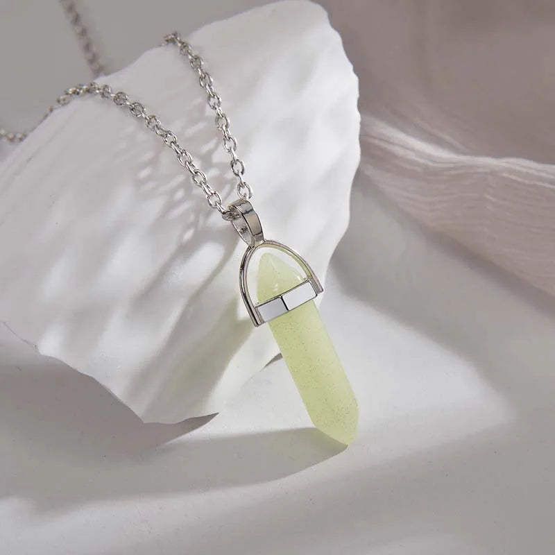 Luminous Crystal Pendant Necklace