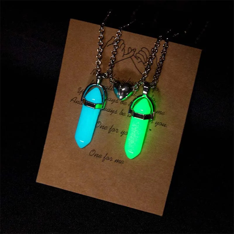 Luminous Crystal Pendant Necklace