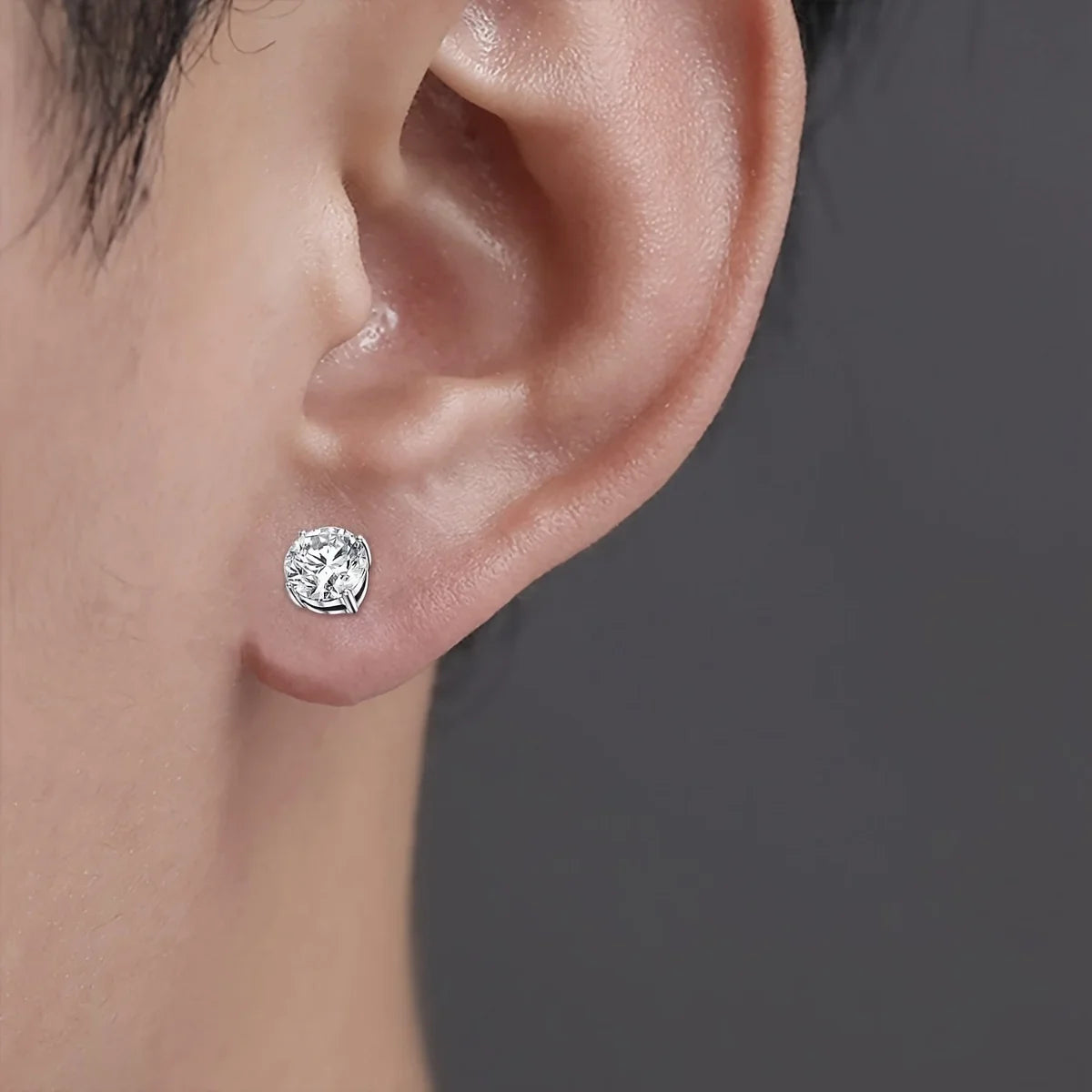 Crystal Magnetic Stud Earrings