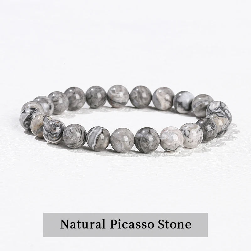 Natural Stone Bead Bracelet