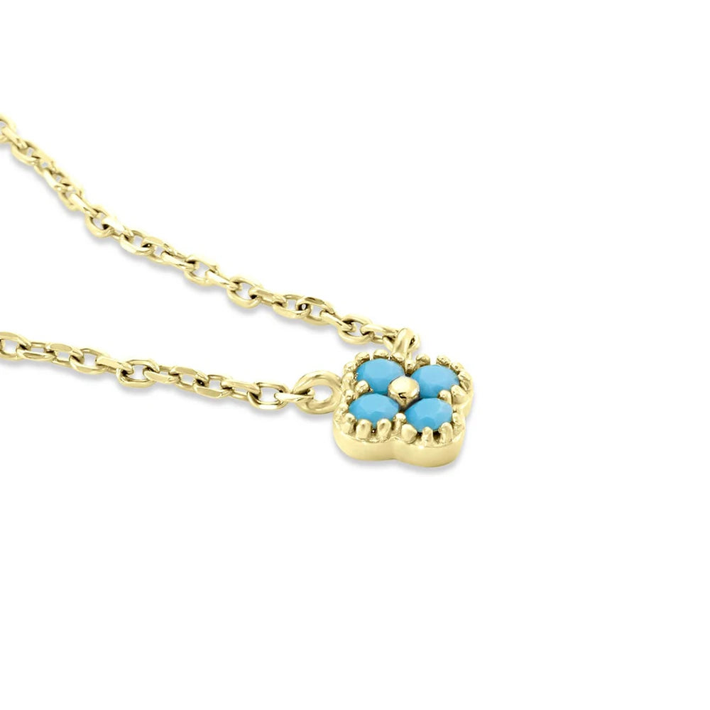 Turquoise Petal Necklace