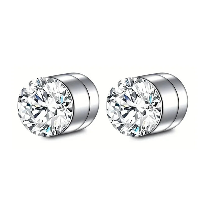 Crystal Magnetic Stud Earrings