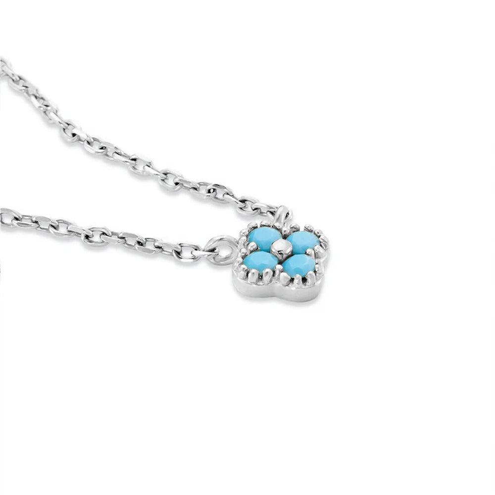 Turquoise Petal Necklace