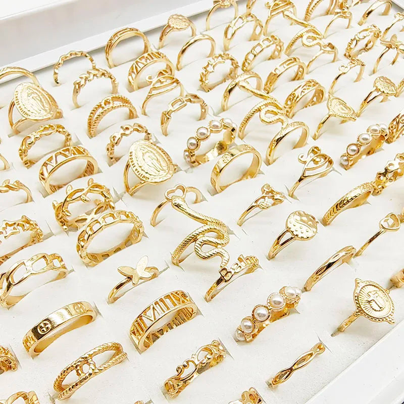 30PCS Gold Ring Set