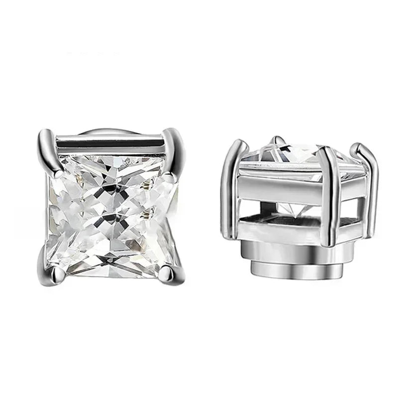 Crystal Magnetic Stud Earrings