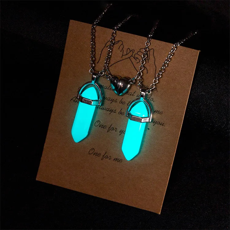 Luminous Crystal Pendant Necklace