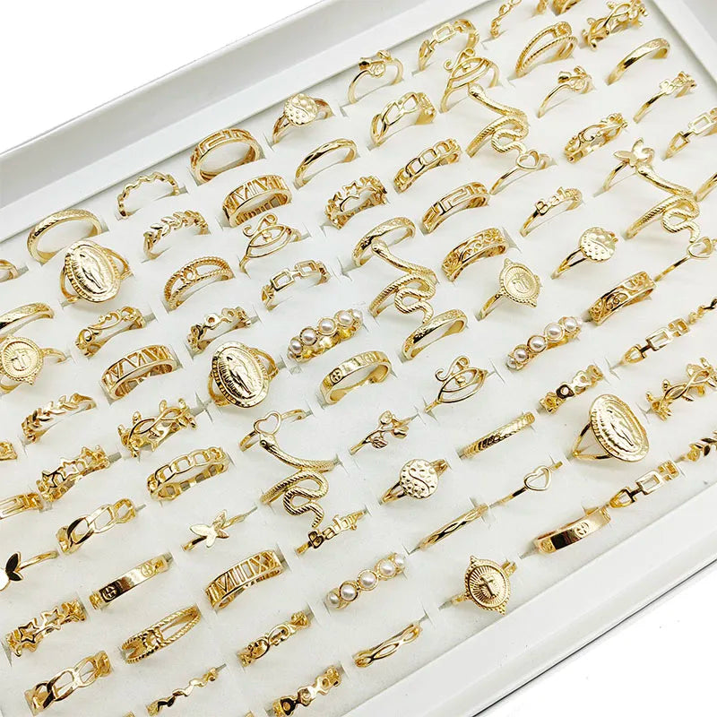 30PCS Gold Ring Set