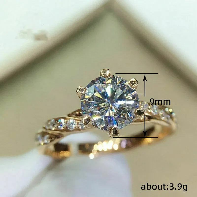 Luxury Gold Zircon Ring