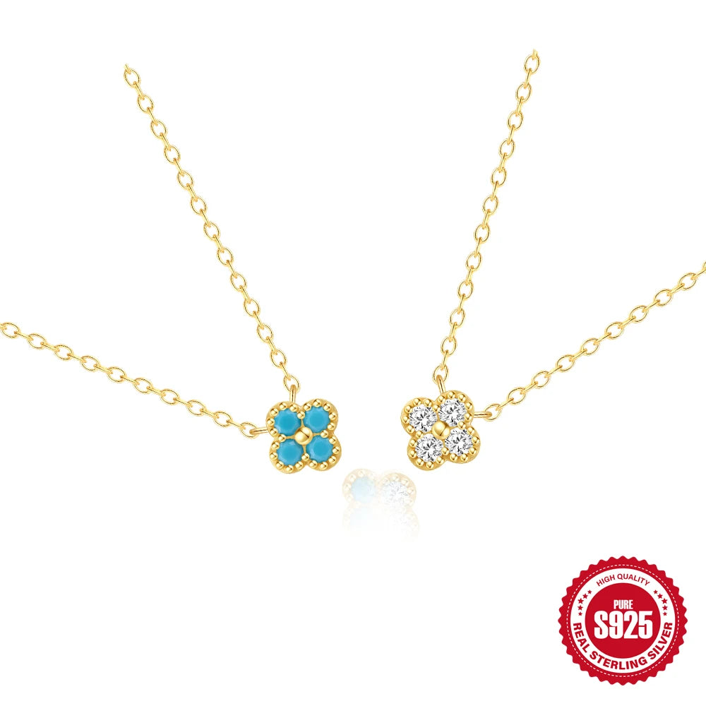 Turquoise Petal Necklace