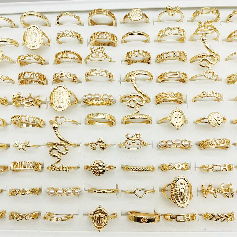 30PCS Gold Ring Set